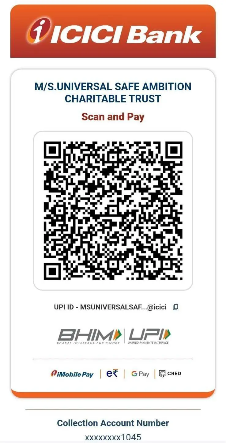 UPI / Bank QR Code for Donation